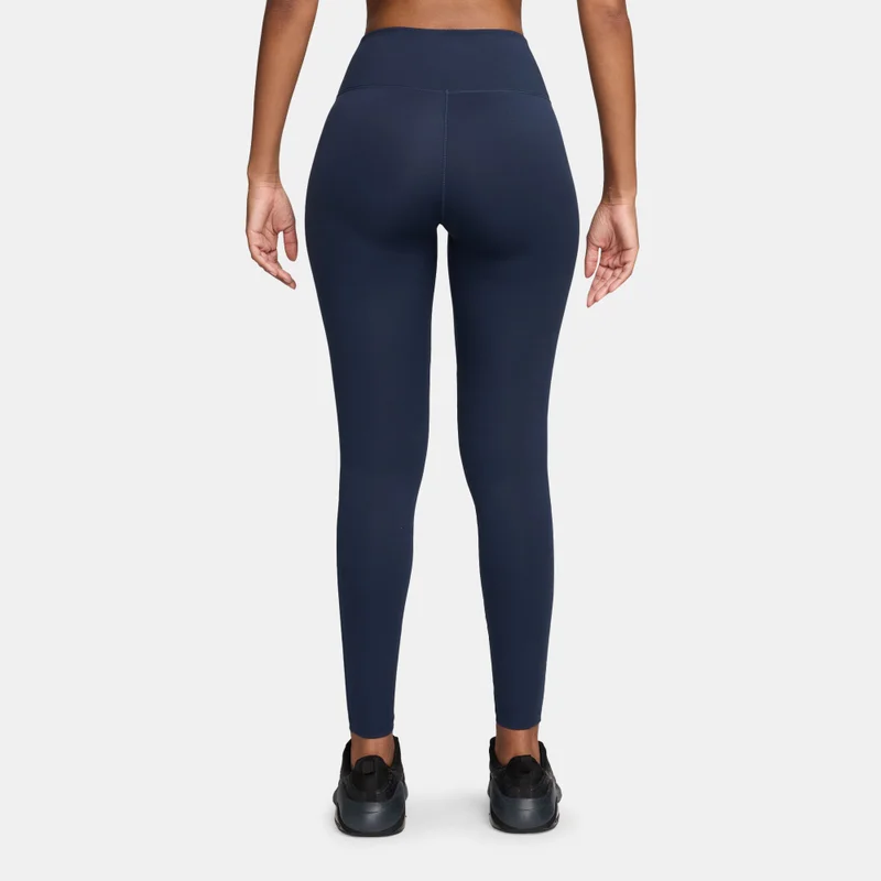 Nike Blue Women's One Dri-FIT Seamless Front Full-Length Training Leggings for Women | Best Price UAE